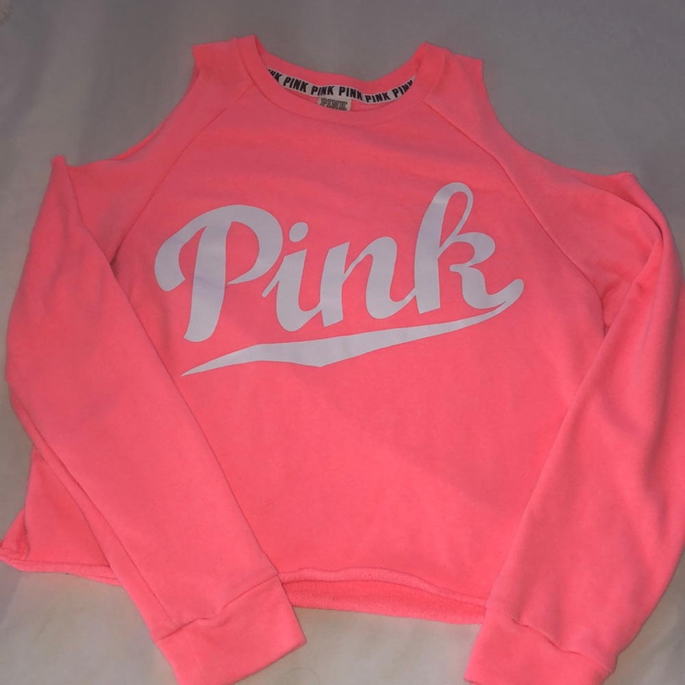 PINK Cold Shoulder Sweater